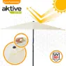 Aktive Aluminium Quadratischer Sonnenschirmmast Mit Uv-schutz 270x270 Cm 48 Mm 260 Cm, Beige, One Size
