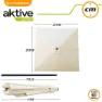 Aktive Aluminium Quadratischer Sonnenschirmmast Mit Uv-schutz 270x270 Cm 48 Mm 260 Cm, Beige, One Size