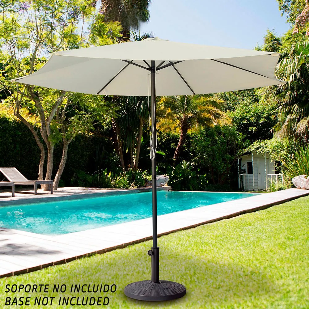Aktive Aluminium Sechseckiger Sonnenschirm Mit Uv-schutz Und Doppelrollensystem 300 Cm 48 Mm 250 Cm, Beige, One Size Aktive Aluminium Sechseckiger Sonnenschirm Mit Uv-schutz Und Doppelrollensystem 300 Cm 48 Mm 250 Cm, Beige, One Size