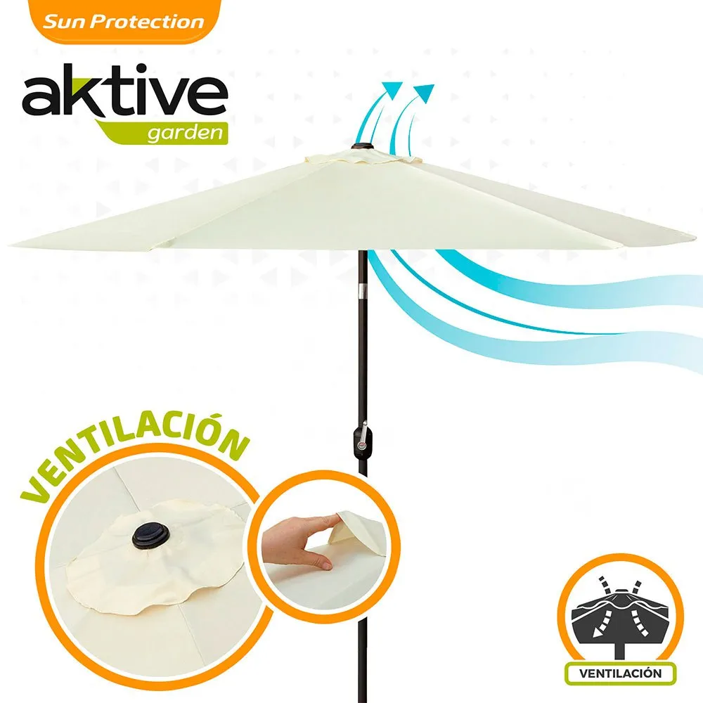 Aktive Aluminium Sechskantmast Höhe Uv-schutz 300 Cm 48 Mm 250 Cm, Beige, One Size Aktive Aluminium Sechskantmast Höhe Uv-schutz 300 Cm 48 Mm 250 Cm, Beige, One Size