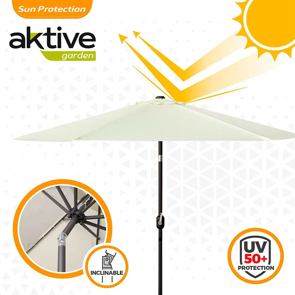 Aktive Aluminium Sechskantmast Höhe Uv-schutz 300 Cm 48 Mm 250 Cm, Beige, One Size Aktive Aluminium Sechskantmast Höhe Uv-schutz 300 Cm 48 Mm 250 Cm, Beige, One Size