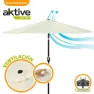 Aktive Aluminium Sechskantmast Höhe Uv-schutz 300 Cm 48 Mm 250 Cm, Beige, One Size