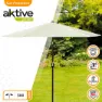 Aktive Aluminium Sechskantmast Höhe Uv-schutz 300 Cm 48 Mm 250 Cm, Beige, One Size