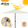 Aktive Aluminium Sechskantmast Höhe Uv-schutz 300 Cm 48 Mm 250 Cm unisex, Beige, One Size