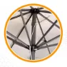 Aktive Aluminium Vierkantmast Höhe Uv-schutz Sonnenschirm Doppel-flaschenzugsystem 300x300 Cm 48 Mm 270 Cm, Beige, One Size