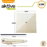 Aktive Aluminium Vierkantmast Höhe Uv-schutz Sonnenschirm Doppel-flaschenzugsystem 300x300 Cm 48 Mm 270 Cm, Beige, One Size
