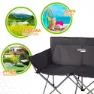 Aktive Camping 121x63x88 Cm Folding Stuhl, Black, One Size
