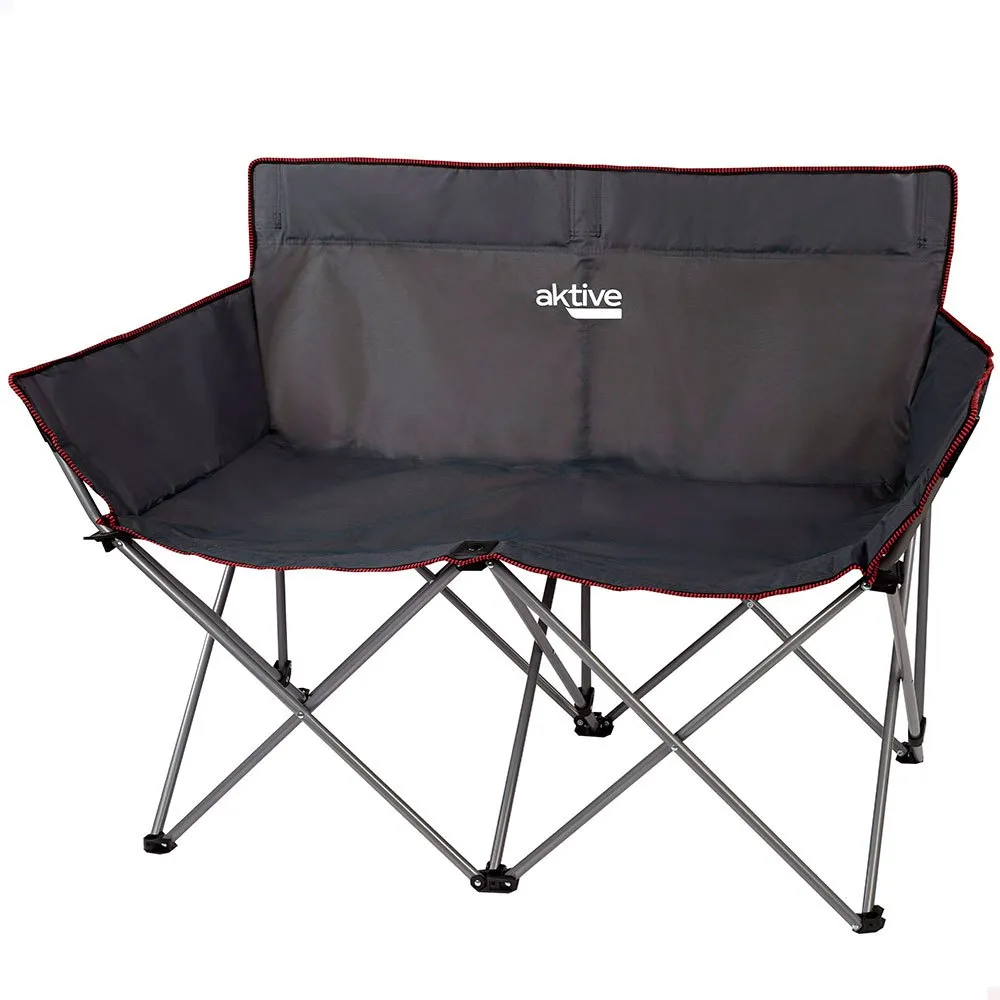 Aktive Camping 121x63x88 Cm Folding Stuhl, Black, One Size Aktive Camping 121x63x88 Cm Folding Stuhl, Black, One Size