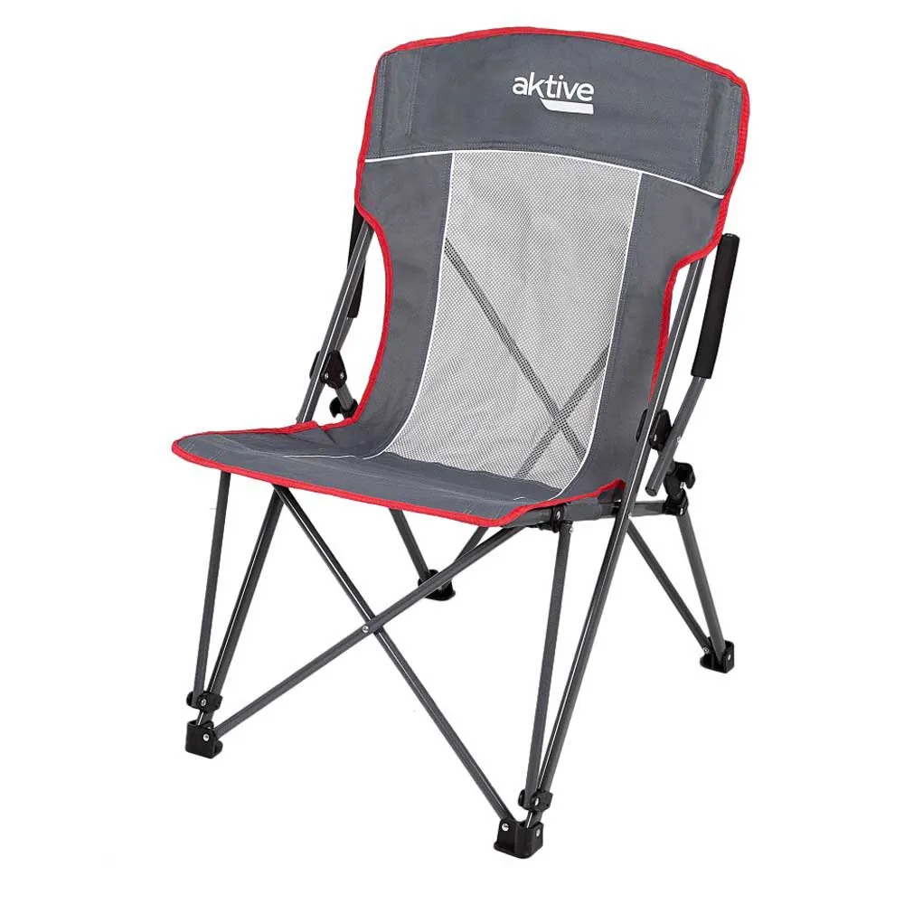 Aktive Camping With Grid Stuhl, Grey, 59 x 69 x 97cm Aktive Camping With Grid Stuhl, Grey, 59 x 69 x 97cm