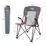 Aktive Camping With Grid Stuhl, Grey, 59 x 69 x 97cm