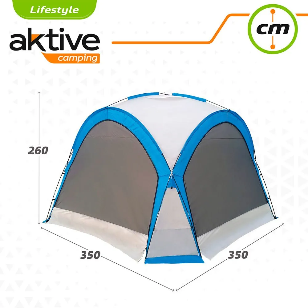 Aktive Campingzelt Mit Moskitonetz, Grey / blue, One Size Aktive Campingzelt Mit Moskitonetz, Grey / blue, One Size