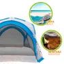 Aktive Campingzelt Mit Moskitonetz, Grey / blue, One Size