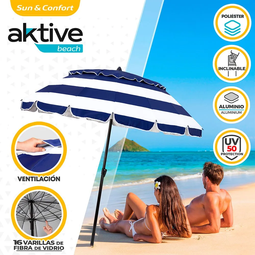 Aktive D220 Sonnenschirm, Blue, One Size Aktive D220 Sonnenschirm, Blue, One Size