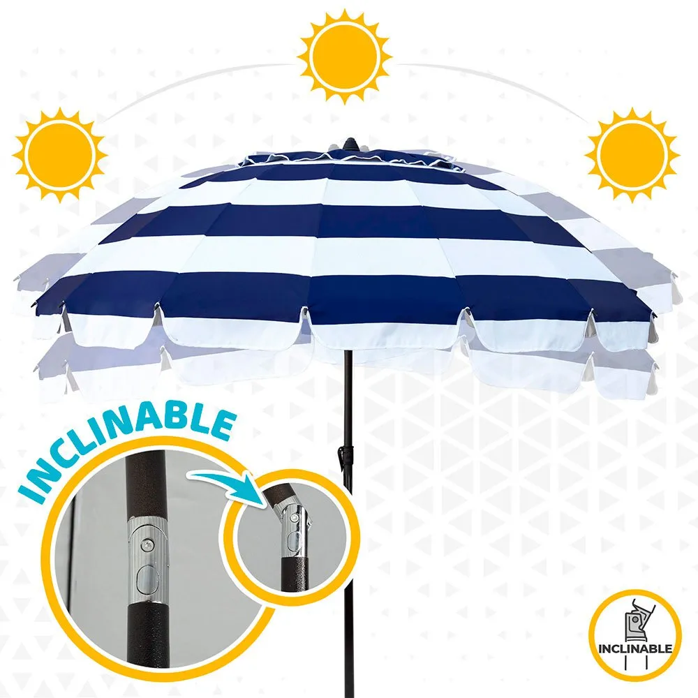 Aktive D240 Tubo Uv50 Sonnenschirm, Blue, One Size Aktive D240 Tubo Uv50 Sonnenschirm, Blue, One Size