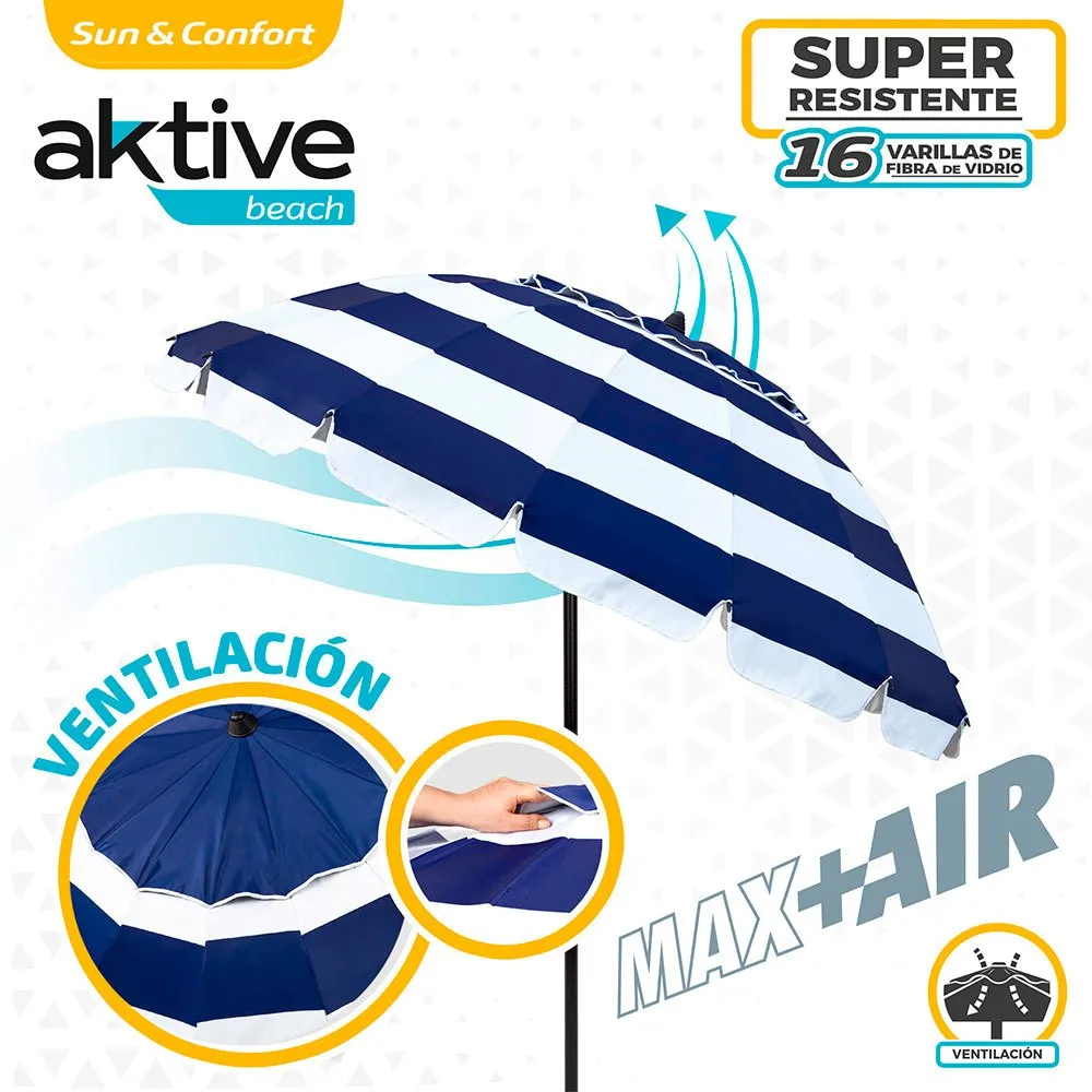 Aktive D240 Tubo Uv50 Sonnenschirm unisex, Blue, One Size Aktive D240 Tubo Uv50 Sonnenschirm unisex, Blue, One Size