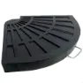 Aktive Dreieckiger Sonnenschirmständer Aus Polyresin, Black, 47 x 64 x 4cm