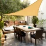 Aktive Dreieckiges Sonnensegel Mit Uv50-schutz 500x500x500 Cm, Beige, One Size