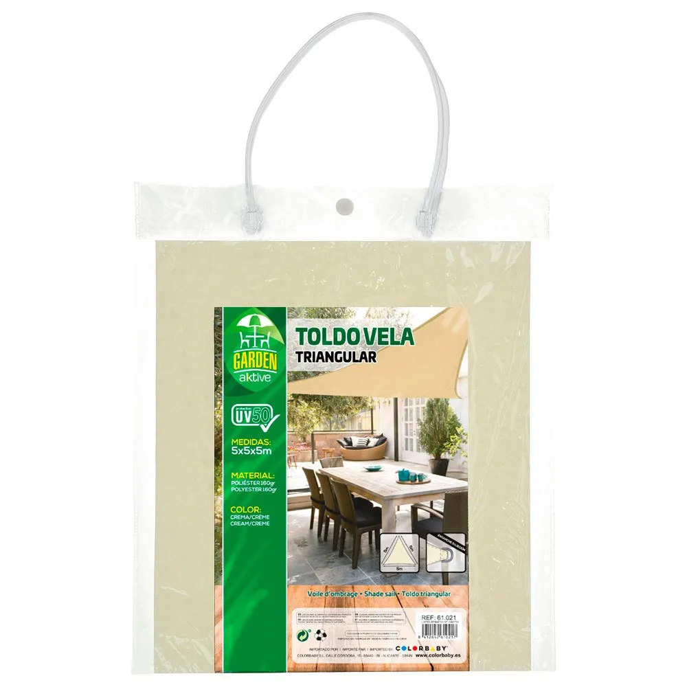 Aktive Dreieckiges Sonnensegel Mit Uv50-schutz 500x500x500 Cm unisex, Beige, One Size Aktive Dreieckiges Sonnensegel Mit Uv50-schutz 500x500x500 Cm unisex, Beige, One Size