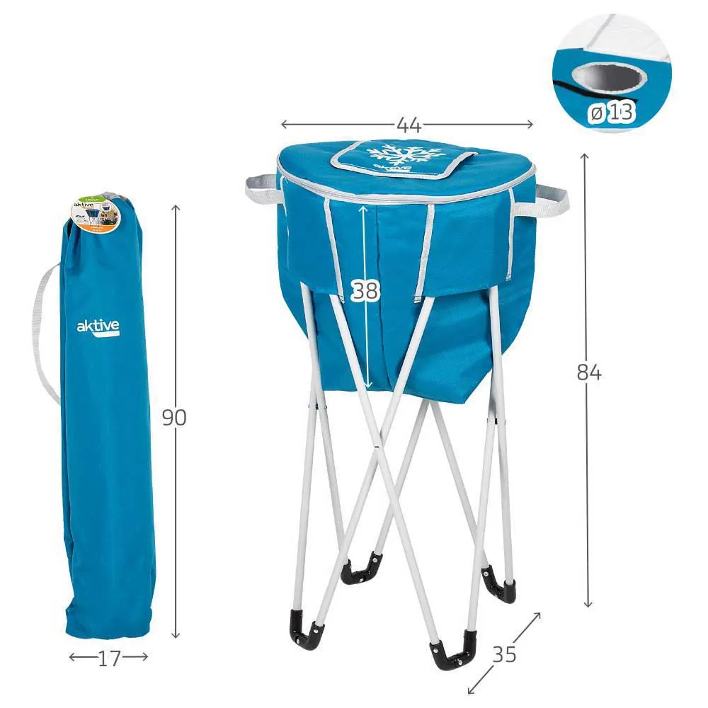 Aktive Faltbare Kühlbox Mit Ständer, Blue, One Size Aktive Faltbare Kühlbox Mit Ständer, Blue, One Size