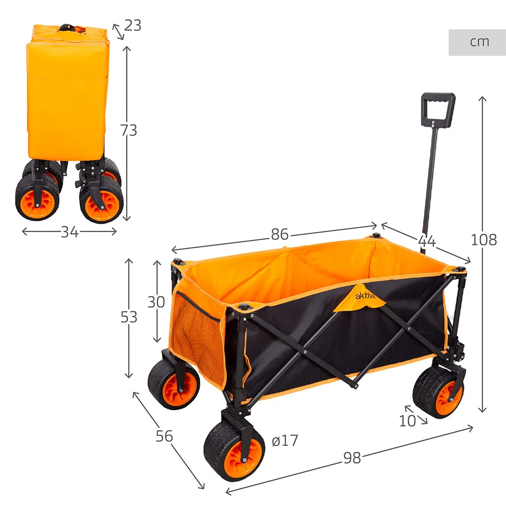 Aktive Faltbarer Bollerwagen Mit 360°-drehung Aktive Faltbarer Bollerwagen Mit 360°-drehung