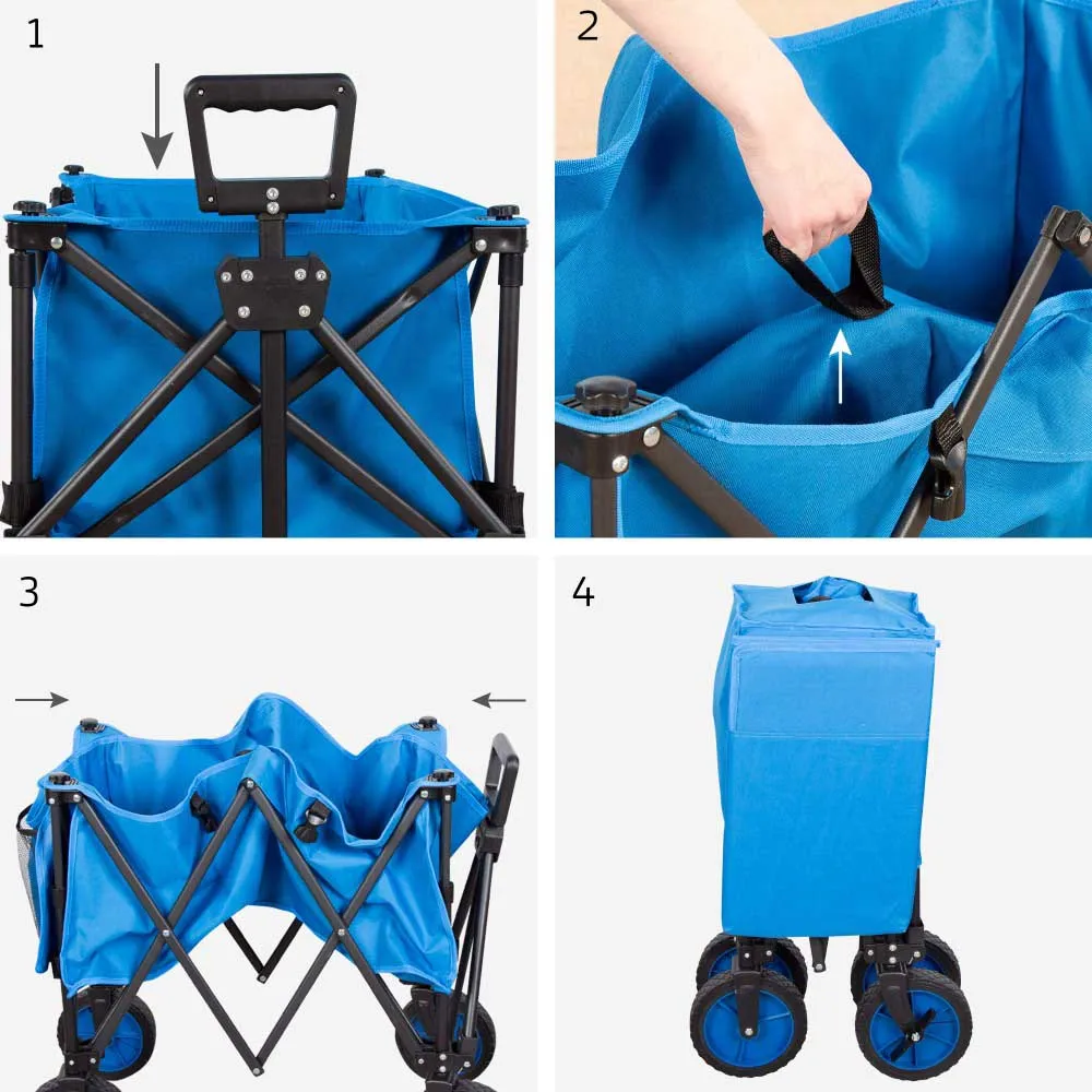Aktive Faltbarer Bollerwagen Mit 360°-drehung unisex