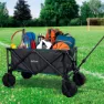 Aktive Faltbarer Bollerwagen Mit Rädern Für Sand 50kg, Navy / black, 91 x 56 x 49cm