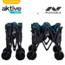 Aktive Faltbarer Bollerwagen Mit Rädern Für Sand 50kg unisex, Navy / black, 91 x 56 x 49cm