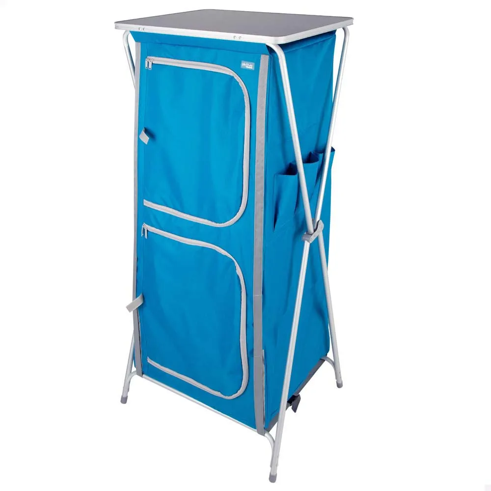 Aktive Faltbarer Kleiderschrank Mit 4 Ebenen 62x53x140 Cm, Blue, One Size Aktive Faltbarer Kleiderschrank Mit 4 Ebenen 62x53x140 Cm, Blue, One Size