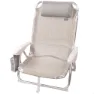 Aktive Faltbarer Mehrpositions-strandstuhl Aus Aluminium Refurbished unisex, Beige, One Size