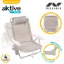 Aktive Faltbarer Mehrpositions-strandstuhl Aus Aluminium Refurbished unisex, Beige, One Size