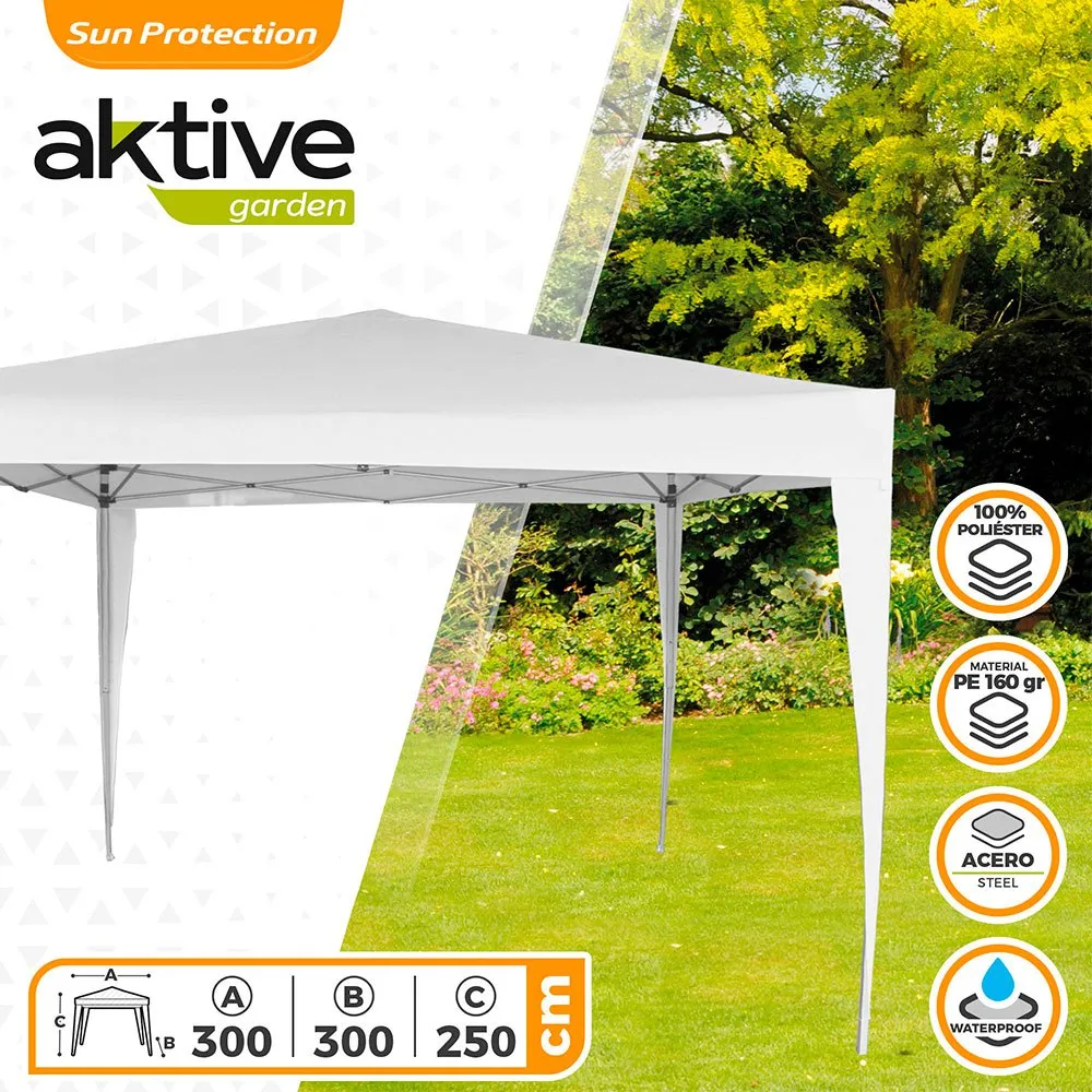 Aktive Faltbarer Pavillon Mit Uv50-schutz 300x300x240 Cm unisex, White, One Size Aktive Faltbarer Pavillon Mit Uv50-schutz 300x300x240 Cm unisex, White, One Size