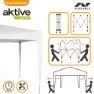 Aktive Faltbarer Pavillon Mit Uv50-schutz 300x300x240 Cm, White, One Size