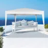 Aktive Faltbarer Pavillon Mit Uv50-schutz 300x300x240 Cm, White, One Size
