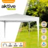 Aktive Faltbarer Pavillon Mit Uv50-schutz 300x300x240 Cm, White, One Size