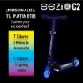 Aktive Faltbarer Roller Mit Lichtern, Black / blue, One Size