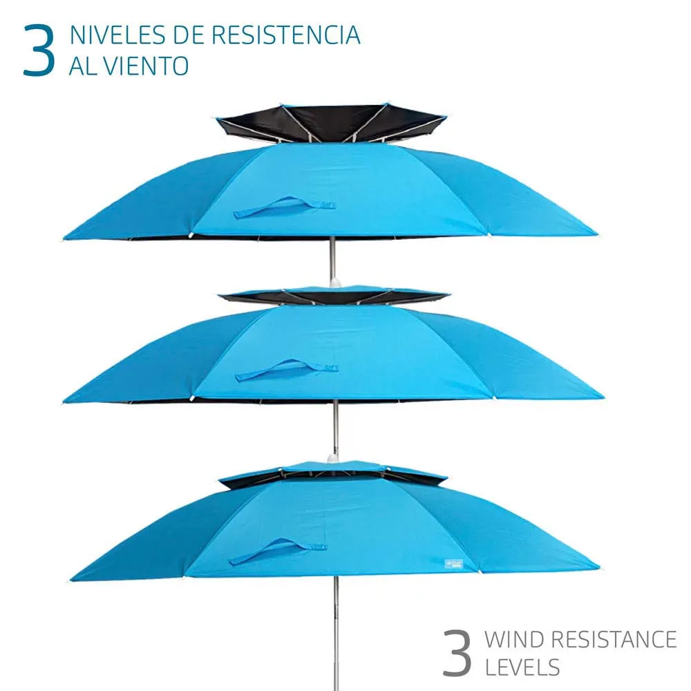 Aktive Faltbarer Sonnenschirm Mit Uv50 200 Cm, Blue, One Size Aktive Faltbarer Sonnenschirm Mit Uv50 200 Cm, Blue, One Size
