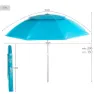 Aktive Faltbarer Sonnenschirm Mit Uv50 200 Cm, Blue, One Size