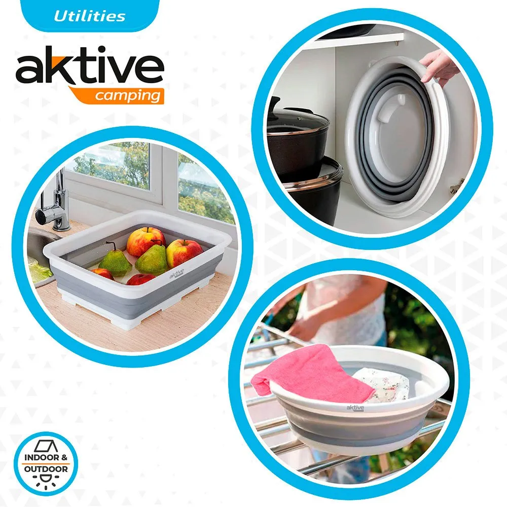 Aktive Faltbares Camping-set, Grey, One Size Aktive Faltbares Camping-set, Grey, One Size