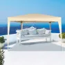Aktive Faltpavillon 300x300x240 Cm, Beige, One Size