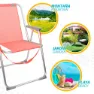 Aktive Fester Klappbarer Strandstuhl Aus Aluminium, Coral, One Size