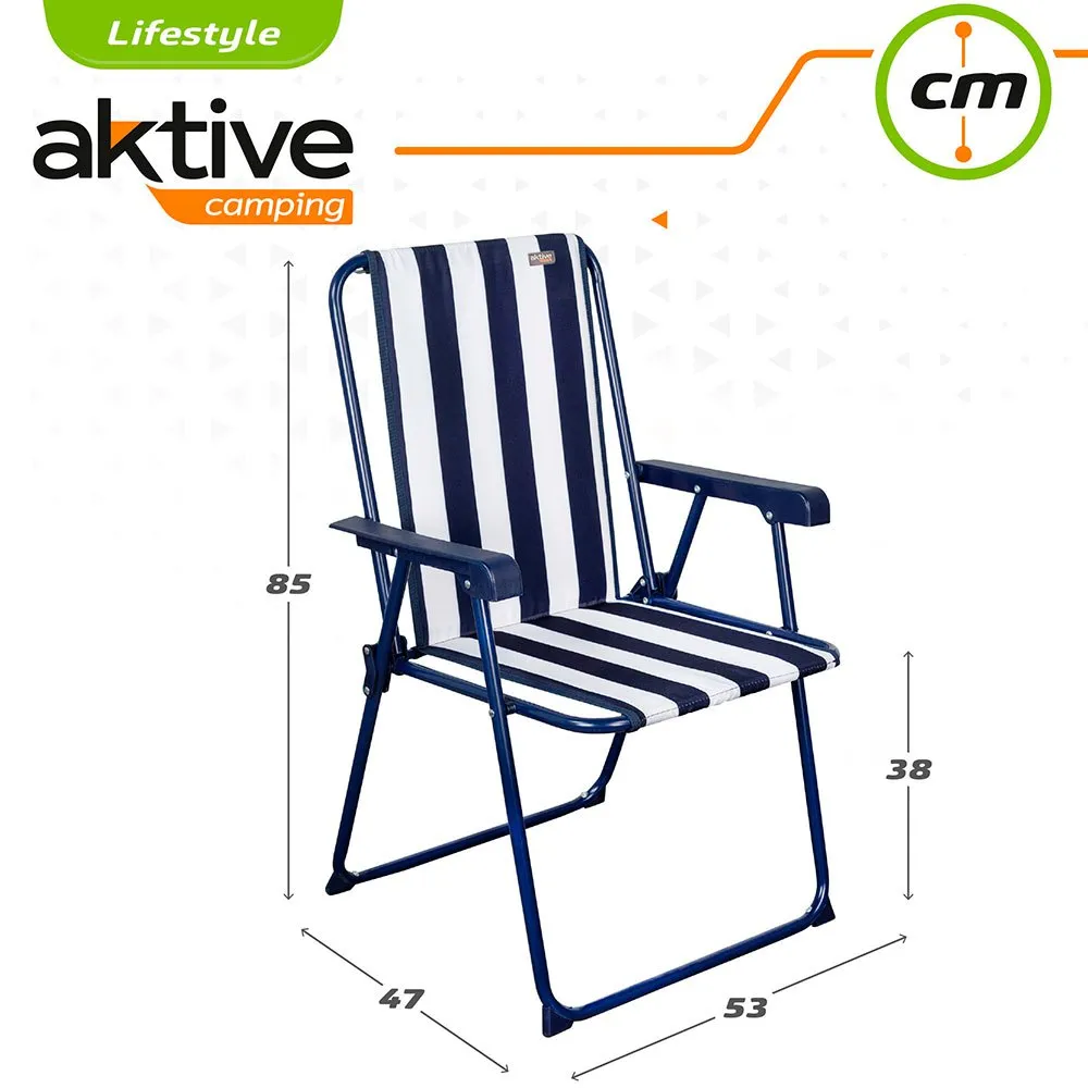 Aktive Fester Klappstuhl 53x47x85 Cm unisex, Navy, 53 x 47 x 85cm Aktive Fester Klappstuhl 53x47x85 Cm unisex, Navy, 53 x 47 x 85cm