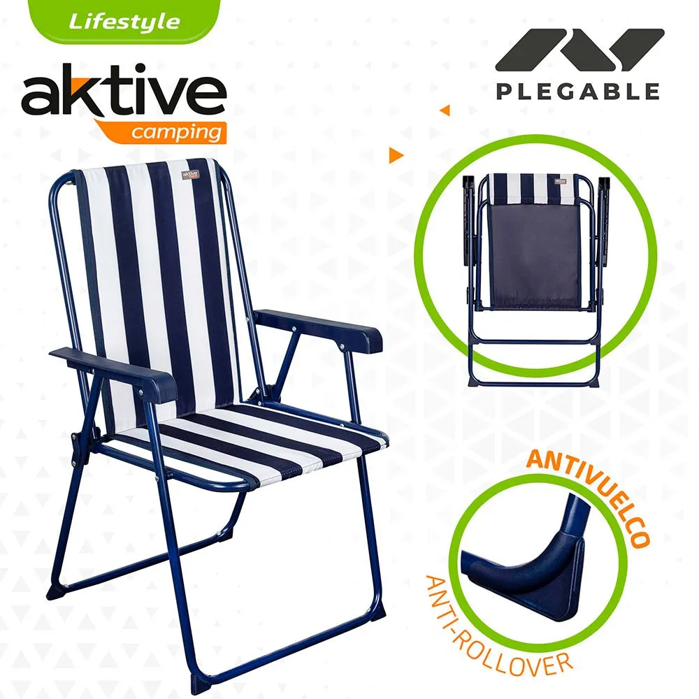 Aktive Fester Klappstuhl 53x47x85 Cm unisex, Navy, 53 x 47 x 85cm Aktive Fester Klappstuhl 53x47x85 Cm unisex, Navy, 53 x 47 x 85cm