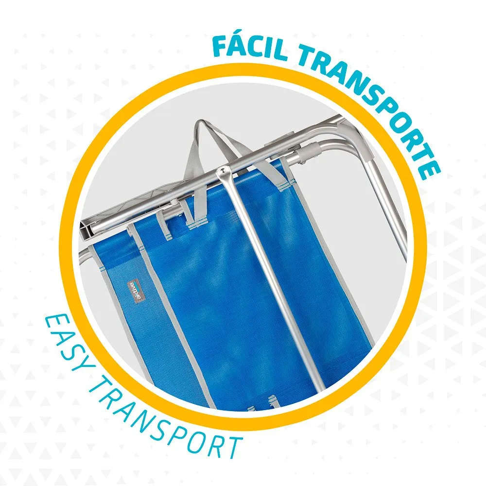 Aktive Fester Klappstuhl 57x51x89 Cm, Blue, One Size Aktive Fester Klappstuhl 57x51x89 Cm, Blue, One Size
