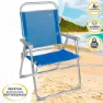 Aktive Fester Klappstuhl 57x51x89 Cm, Blue, One Size