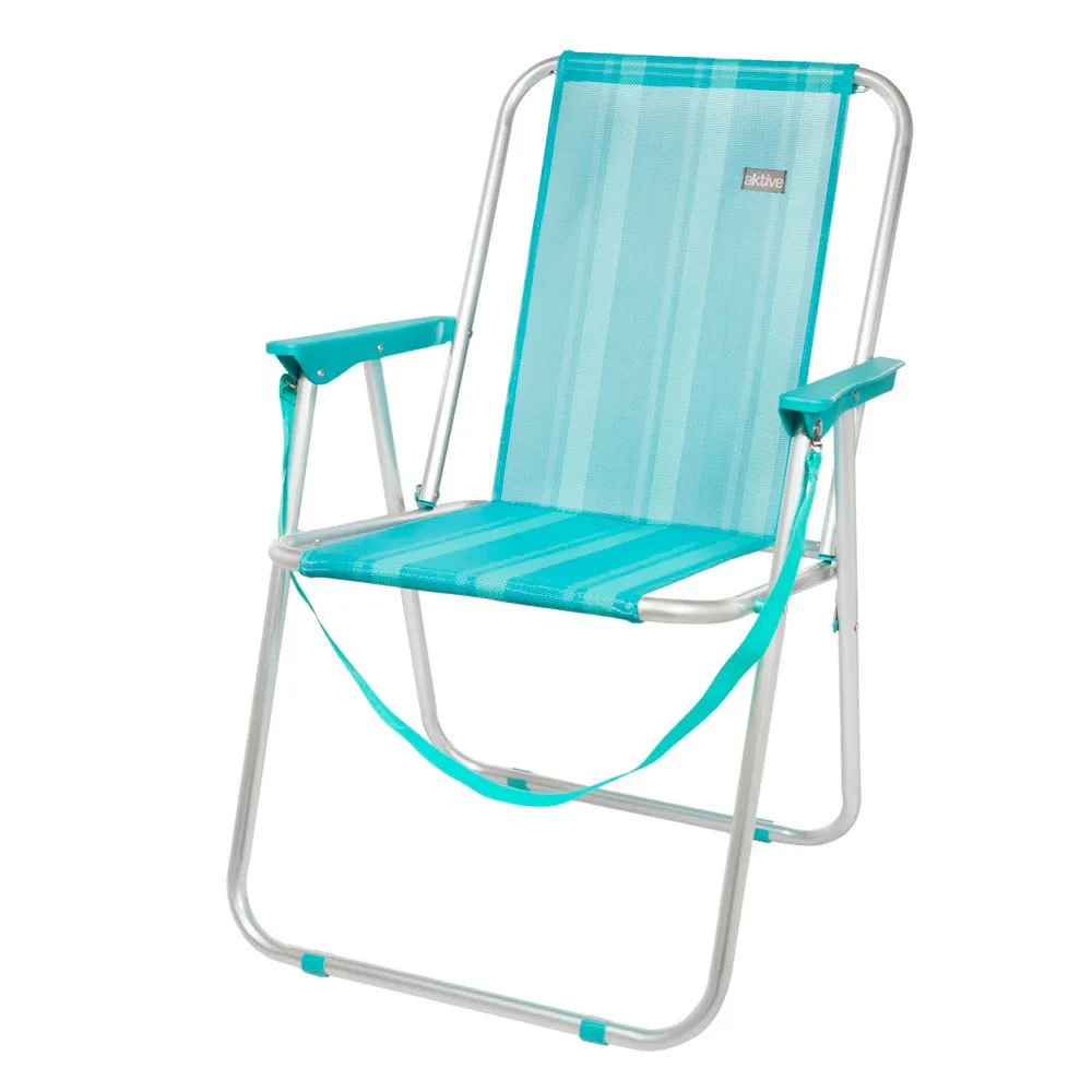 Aktive Fester Klappstuhl Aus Aluminium 53x44x76 Cm, Tom mediterranean, One Size Aktive Fester Klappstuhl Aus Aluminium 53x44x76 Cm, Tom mediterranean, One Size
