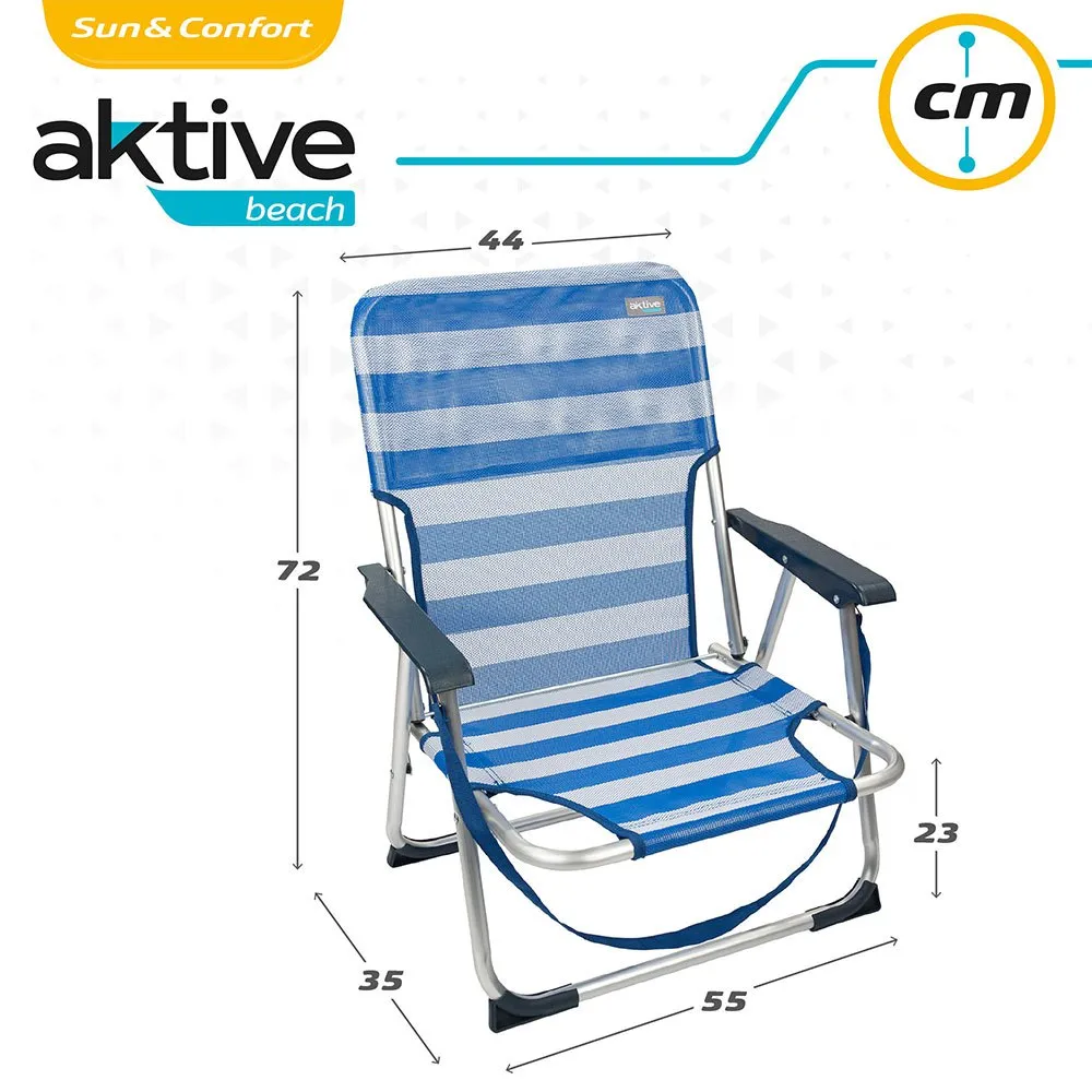 Aktive Fester Klappstuhl Aus Aluminium 55x35x72 Cm Aktive Fester Klappstuhl Aus Aluminium 55x35x72 Cm