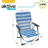 Aktive Fester Klappstuhl Aus Aluminium 55x35x72 Cm