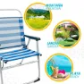 Aktive Fester Klappstuhl Aus Aluminium 56x50x88 Cm unisex, White / blue, One Size