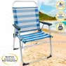 Aktive Fester Klappstuhl Aus Aluminium 56x50x88 Cm unisex, White / blue, One Size
