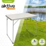Aktive Folding Camping 80x60x70 Cm Tisch, White, One Size